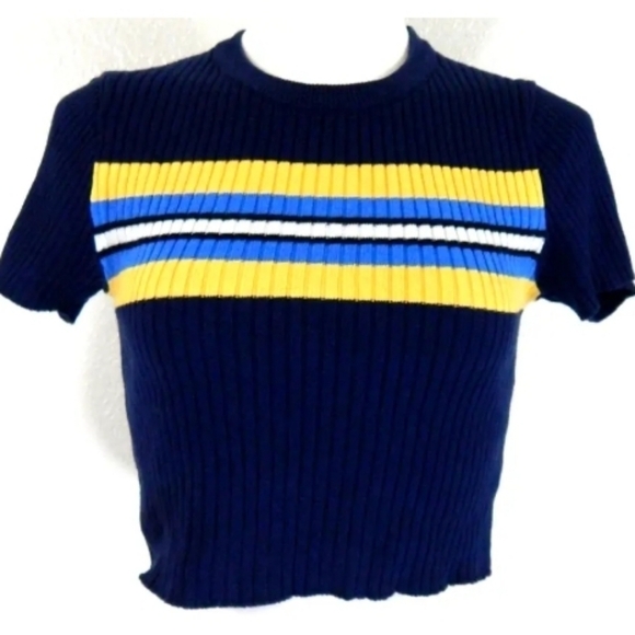 Urban Outfitters Lizzie Striped Sweater Tee - Picture 1 of 3